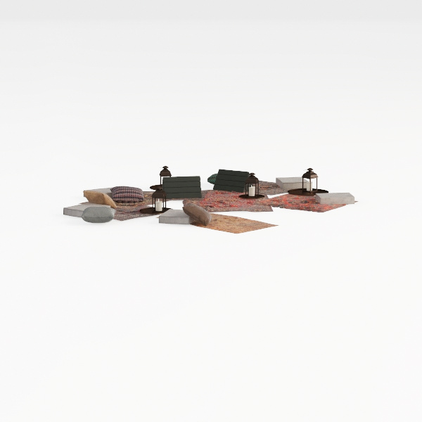 Open-air Cafe-outdoor furniture 5.max