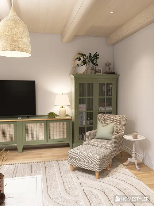 Provence Cottage Inspired Living Room