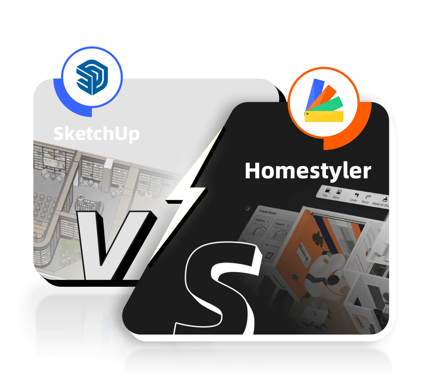 SketchUp對比Homestyler:建築設計免費替代方案的視覺對比解析